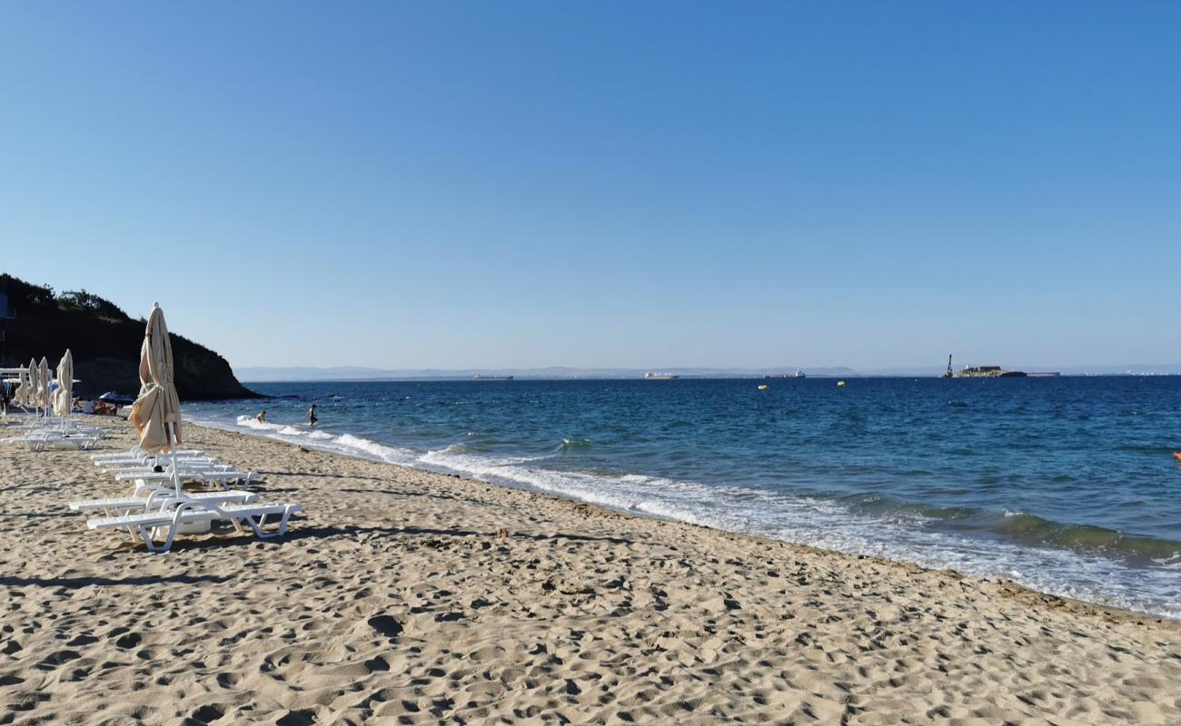 Rosenets beach'in fotoğrafı beyaz ince kum yüzey ile