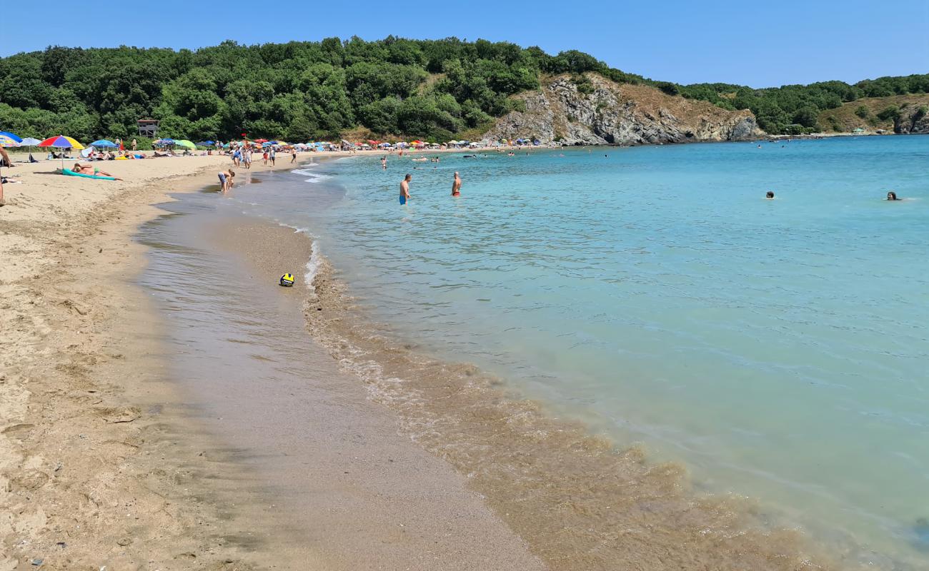 Plage Silistar'in fotoğrafı beyaz kum yüzey ile