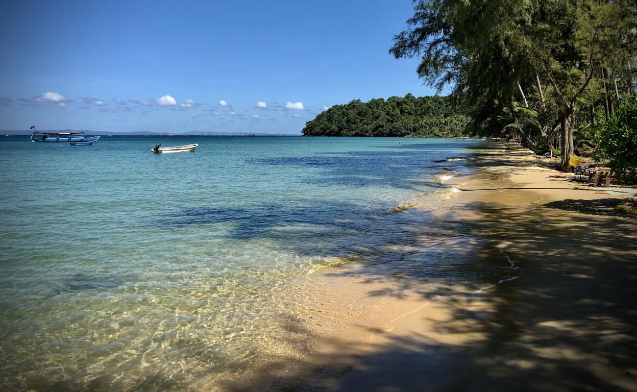 Lonely Beach'in fotoğrafı i̇nce bej kum yüzey ile