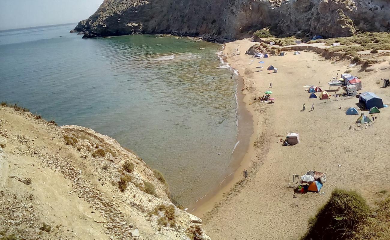 Plage Hafer Djmel'in fotoğrafı parlak kum yüzey ile