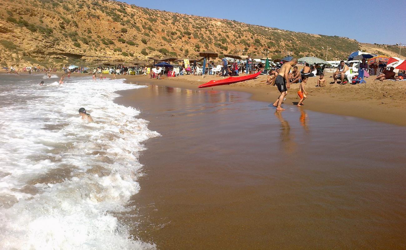 Plage Sidi Djelloul'in fotoğrafı i̇nce kahverengi kum yüzey ile