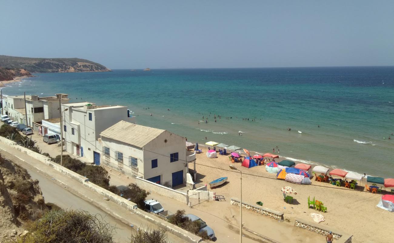 Plage Cap Blanc Oran'in fotoğrafı açık bej kum yüzey ile