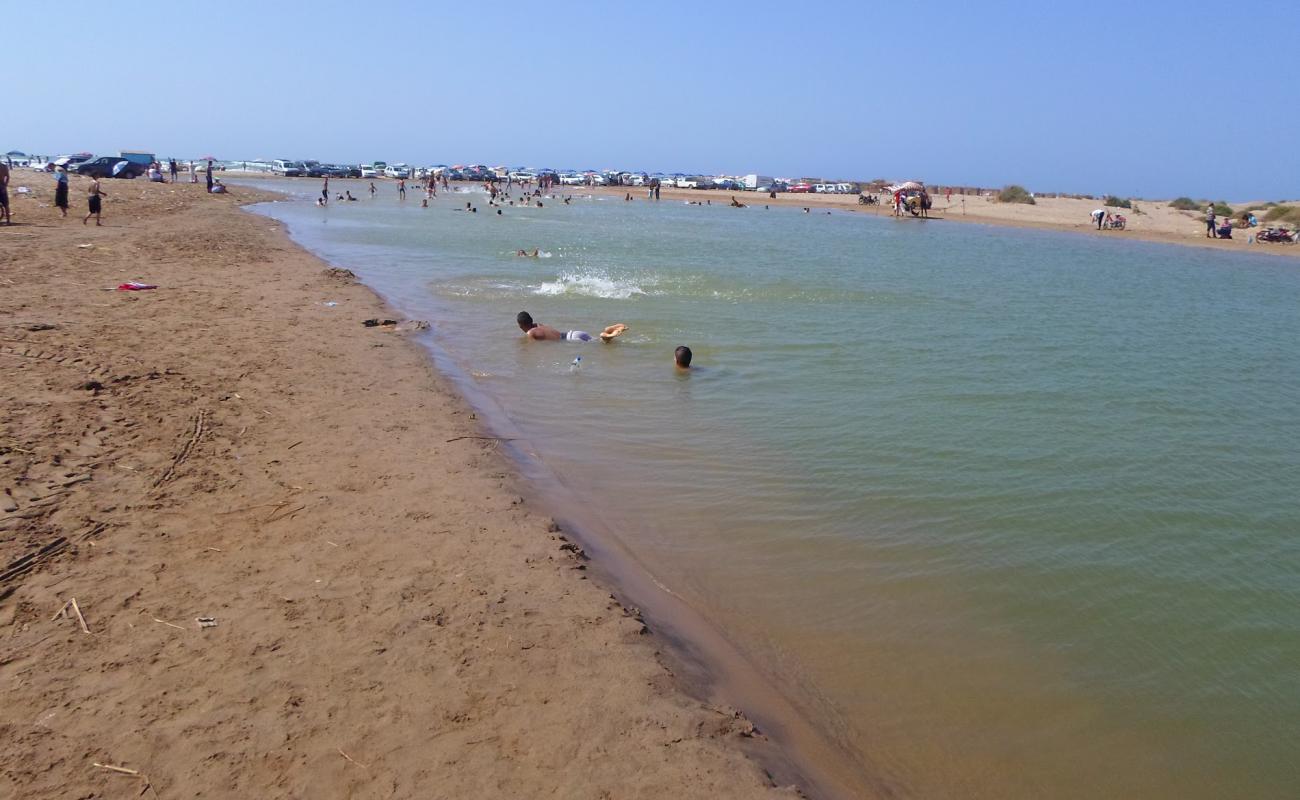 Plage du Chelif'in fotoğrafı parlak ince kum yüzey ile