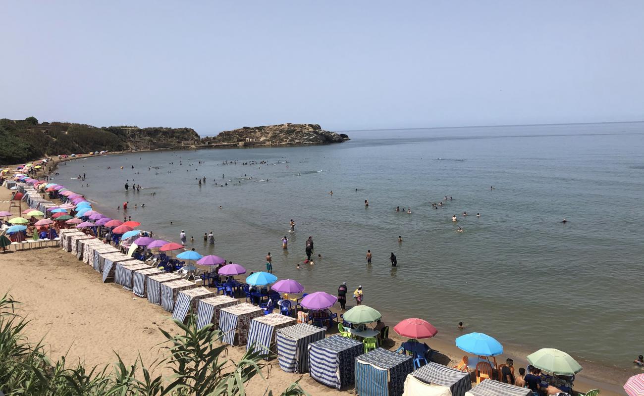 Plage Tizirine'in fotoğrafı kahverengi kum yüzey ile