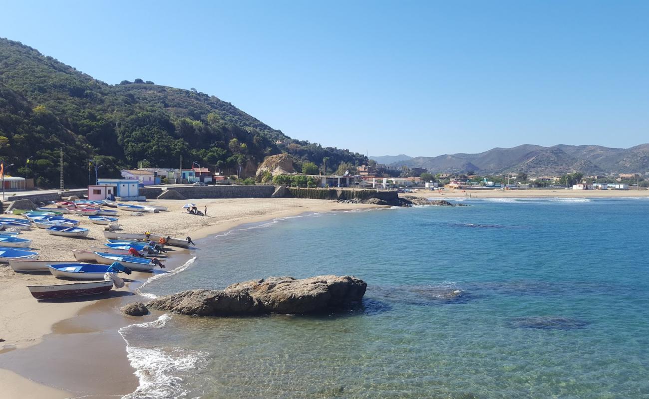 Plage sable d'or'in fotoğrafı parlak kum yüzey ile