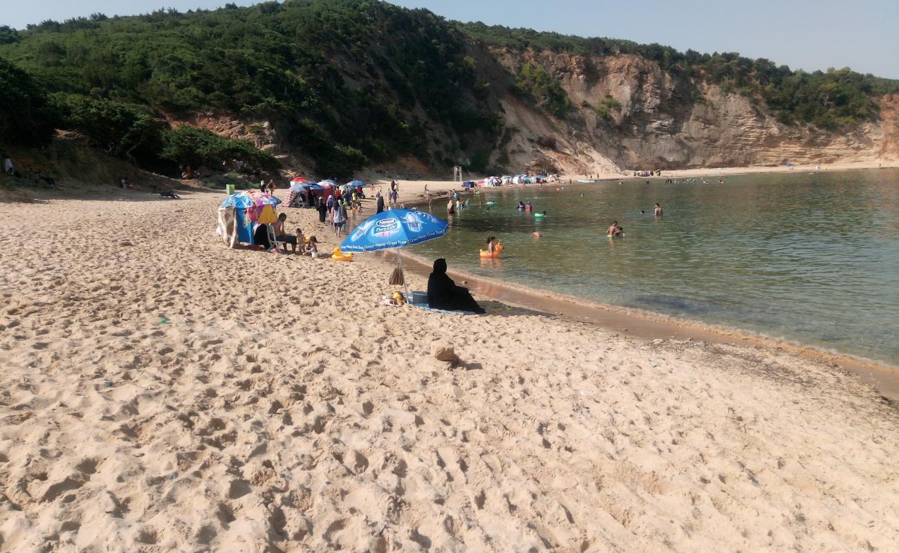 Plage veille Kale'in fotoğrafı açık bej kum yüzey ile