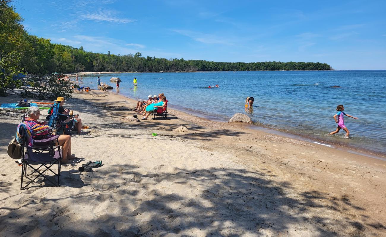 Awenda Pet Beach Area'in fotoğrafı gri kum yüzey ile