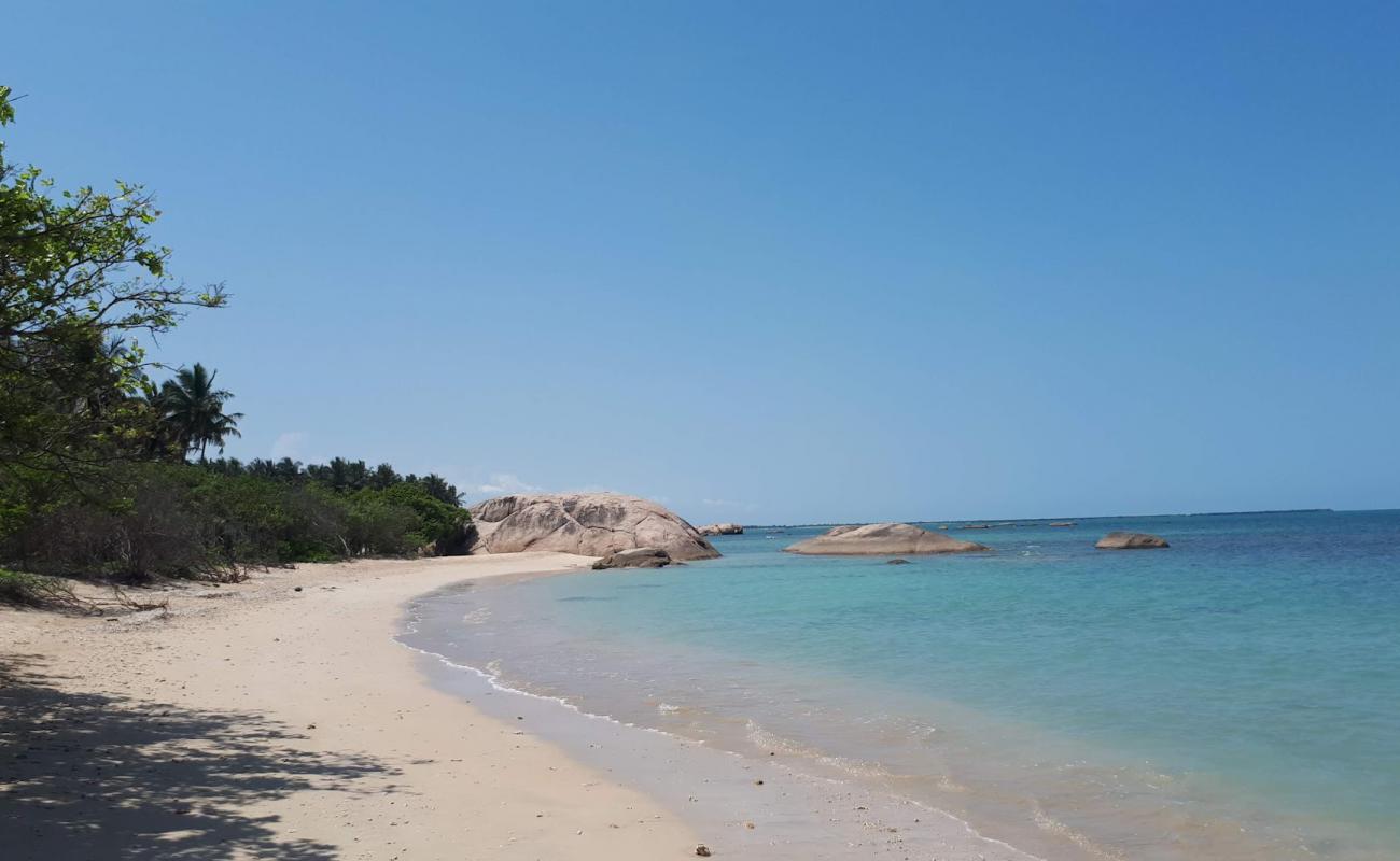 Passikuda beach'in fotoğrafı açık bej kum yüzey ile