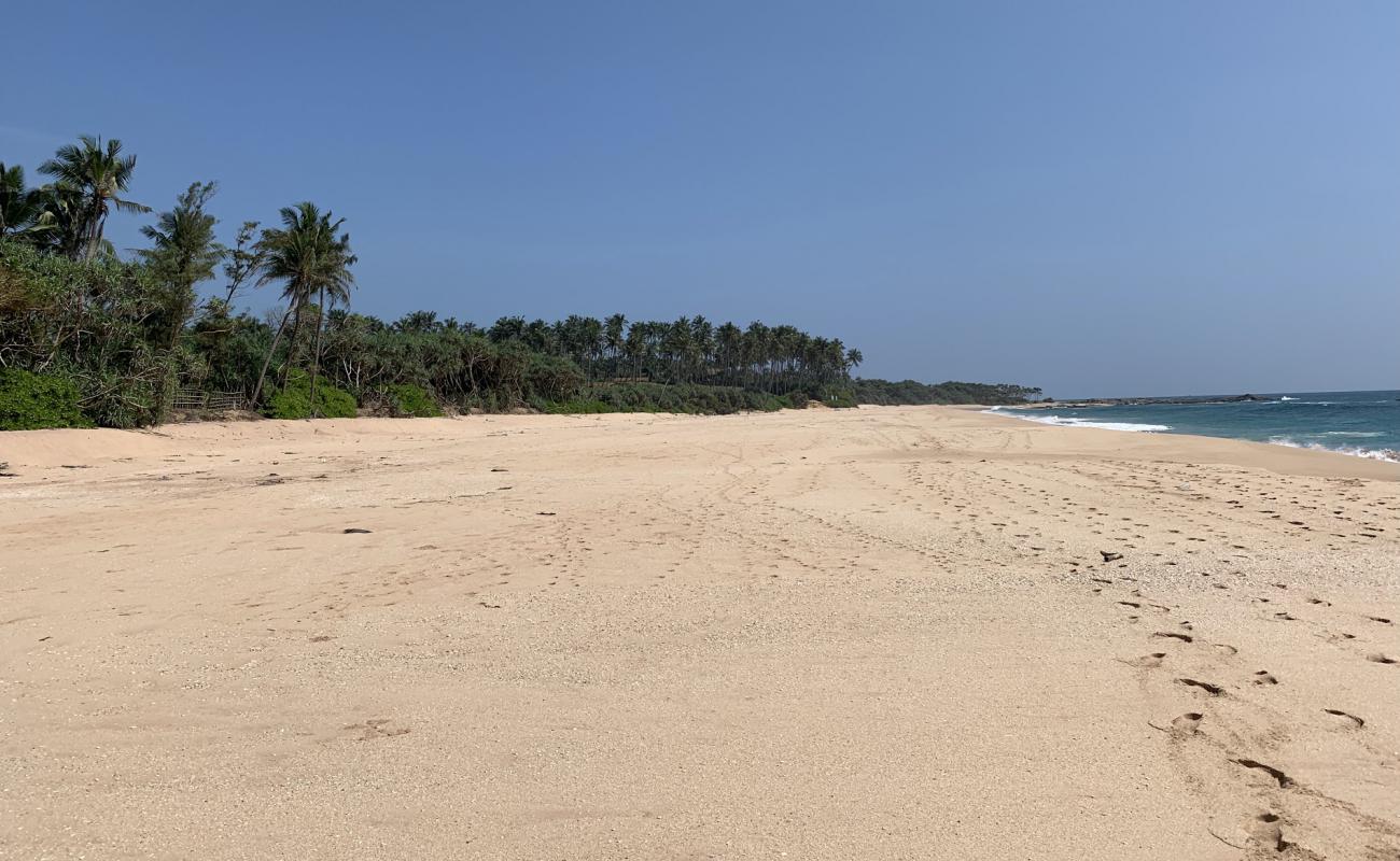 Rekawa Turtle Beach'in fotoğrafı açık bej kum yüzey ile