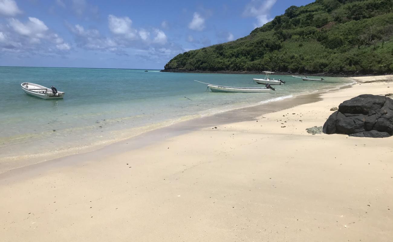 Mtsanga Antakoudja Beach'in fotoğrafı i̇nce bej kum yüzey ile