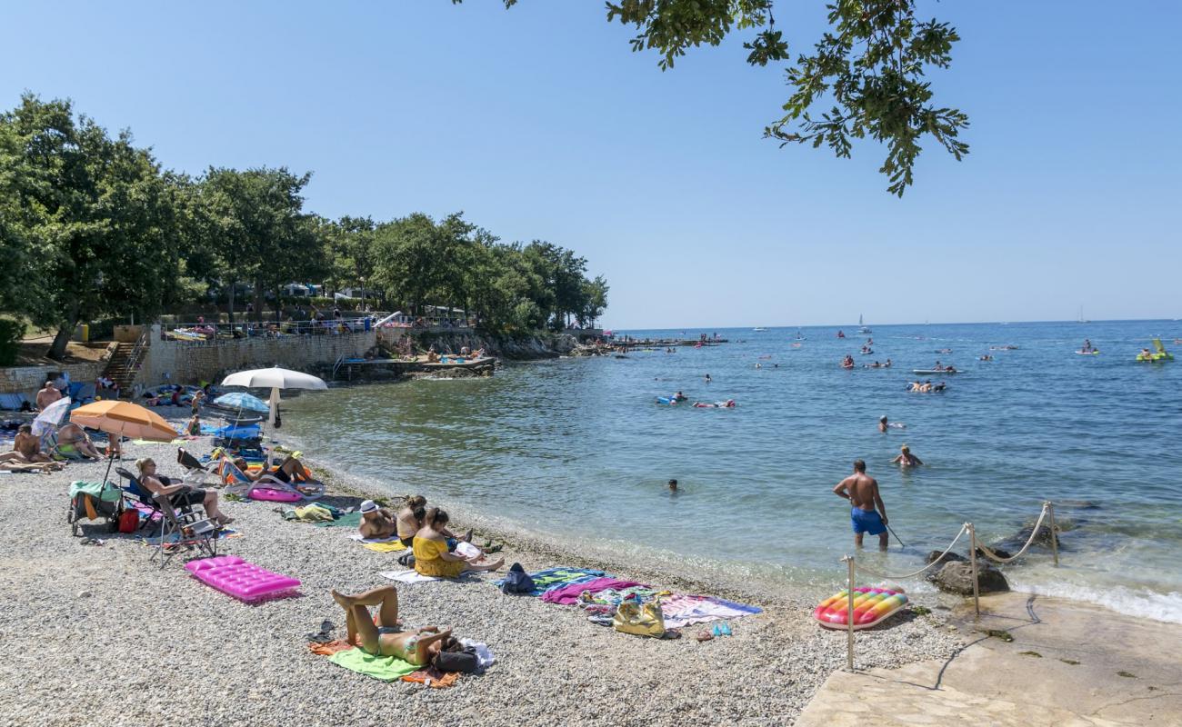 Bijela Uvala beach'in fotoğrafı hafif ince çakıl taş yüzey ile