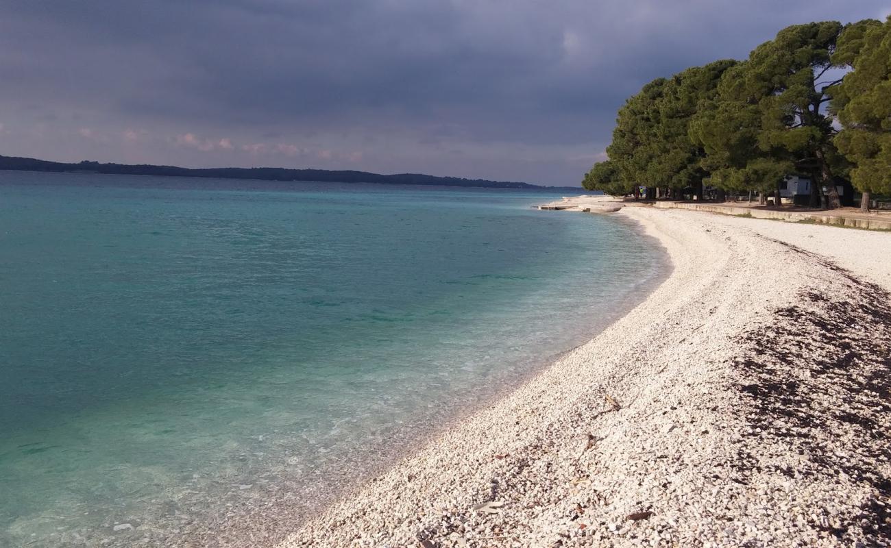 Fazana beach'in fotoğrafı hafif ince çakıl taş yüzey ile