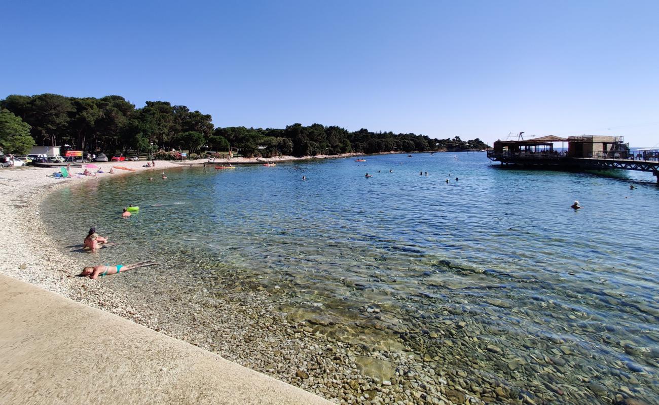 Valovine beach'in fotoğrafı hafif çakıl yüzey ile