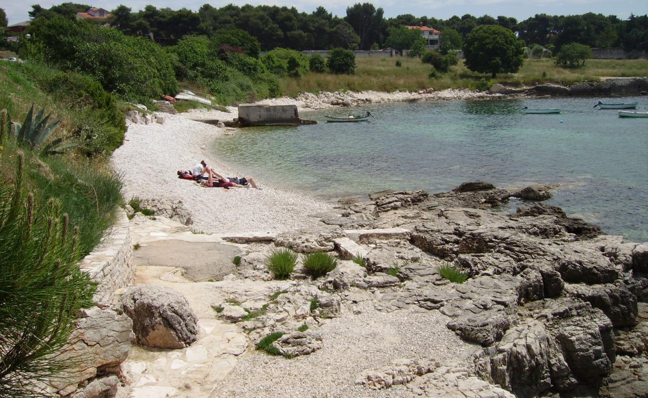 Zelenika beach'in fotoğrafı hafif çakıl yüzey ile