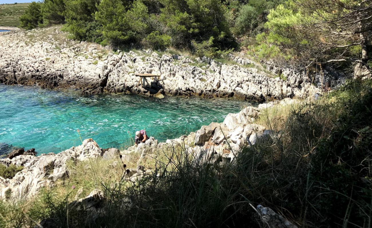 Draga beach'in fotoğrafı kayalık arazi yüzey ile