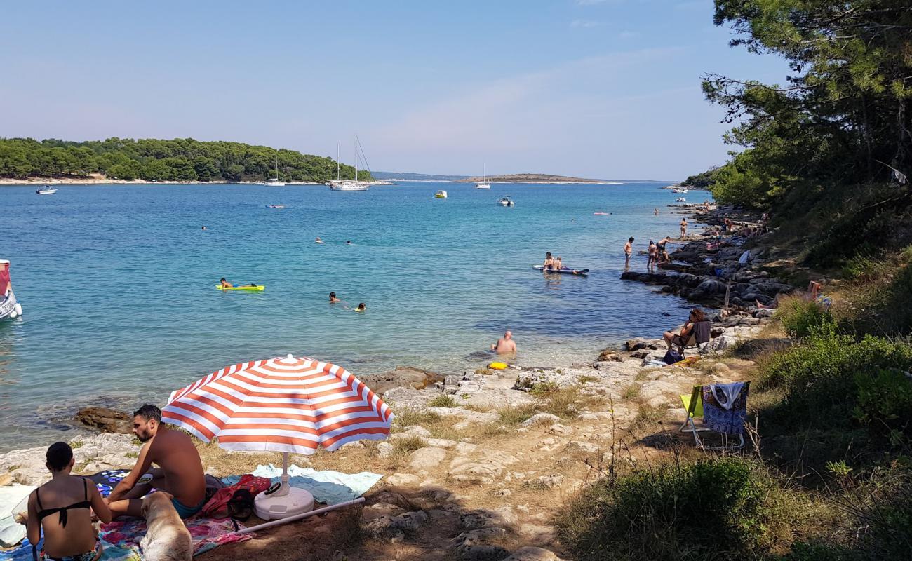 Uvala Portic'in fotoğrafı bej çakıl yüzey ile