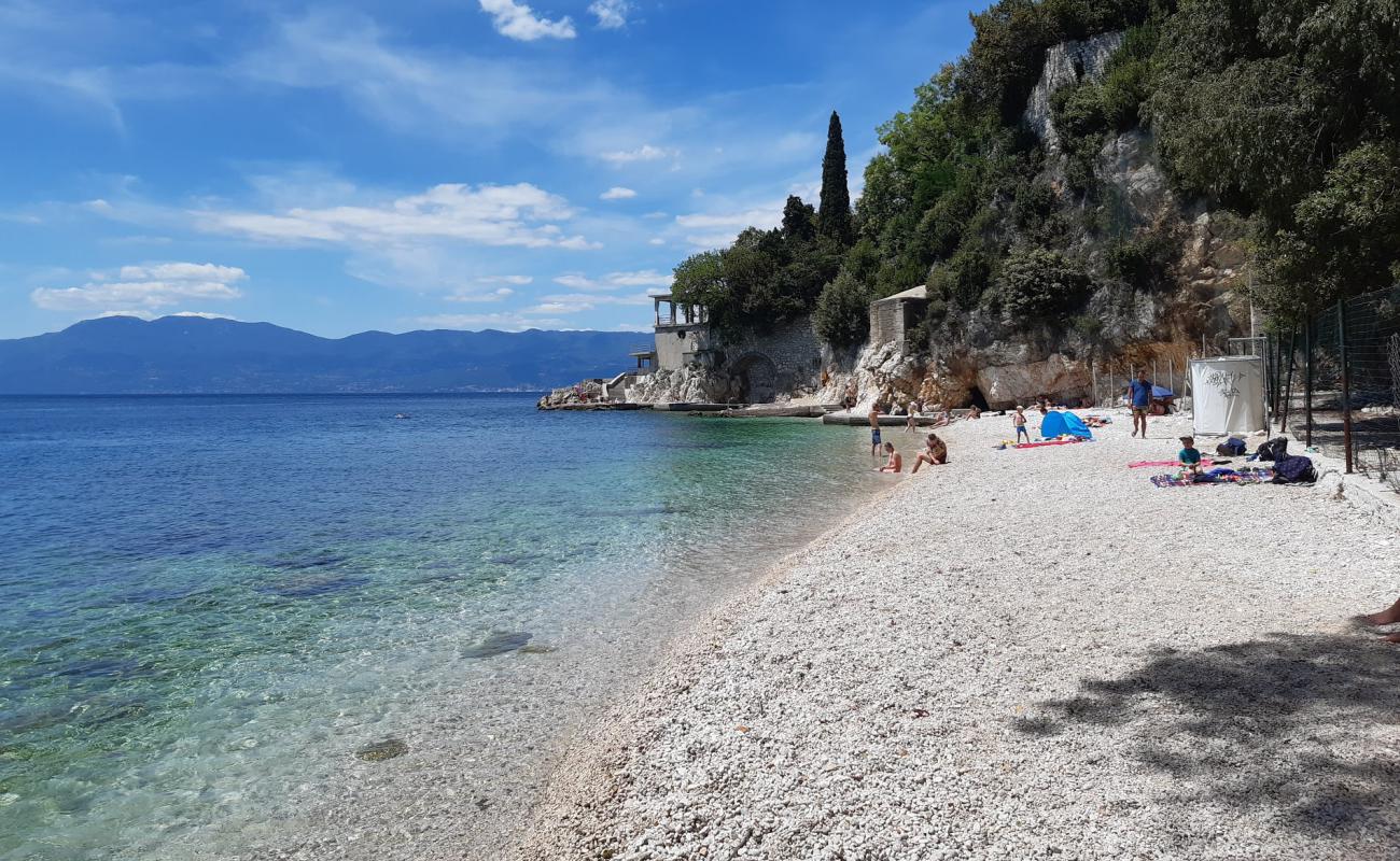 Glavanovo beach'in fotoğrafı hafif ince çakıl taş yüzey ile