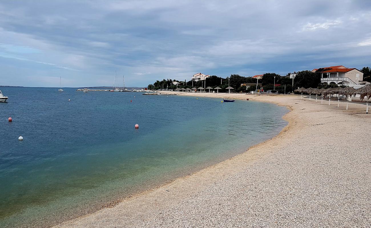 Plaza Vrsi-Mulo'in fotoğrafı hafif ince çakıl taş yüzey ile