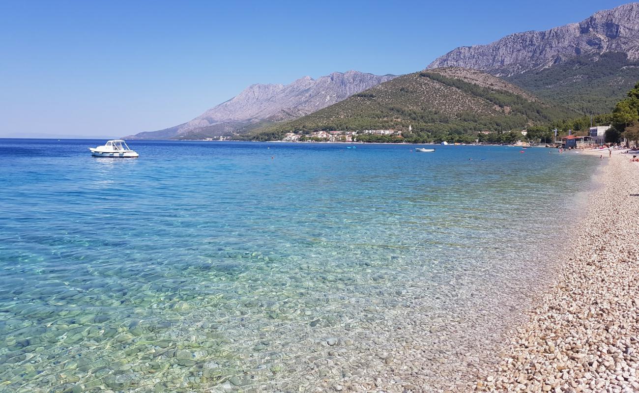 Zaostrog Male Ciste'in fotoğrafı küçük bej çakıl yüzey ile