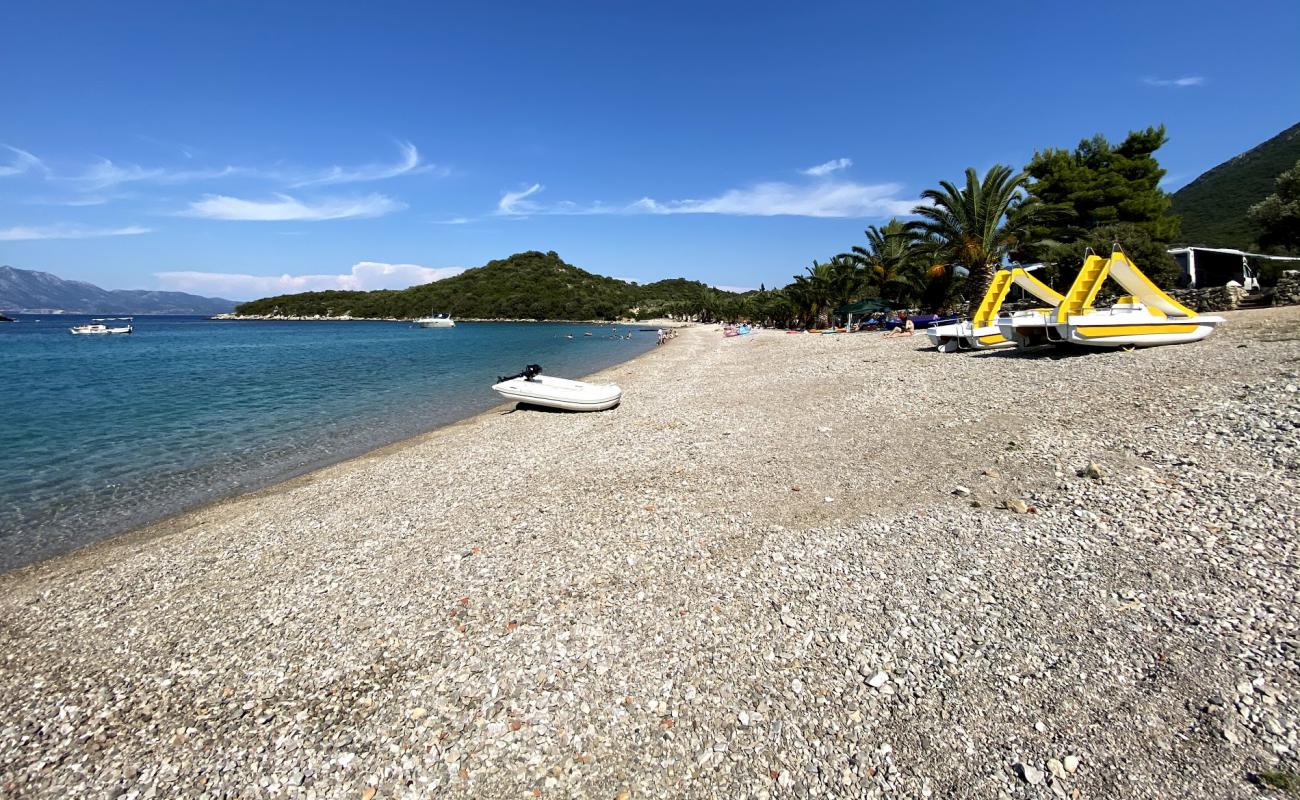 Pozora II beach'in fotoğrafı koyu i̇nce çakıl yüzey ile