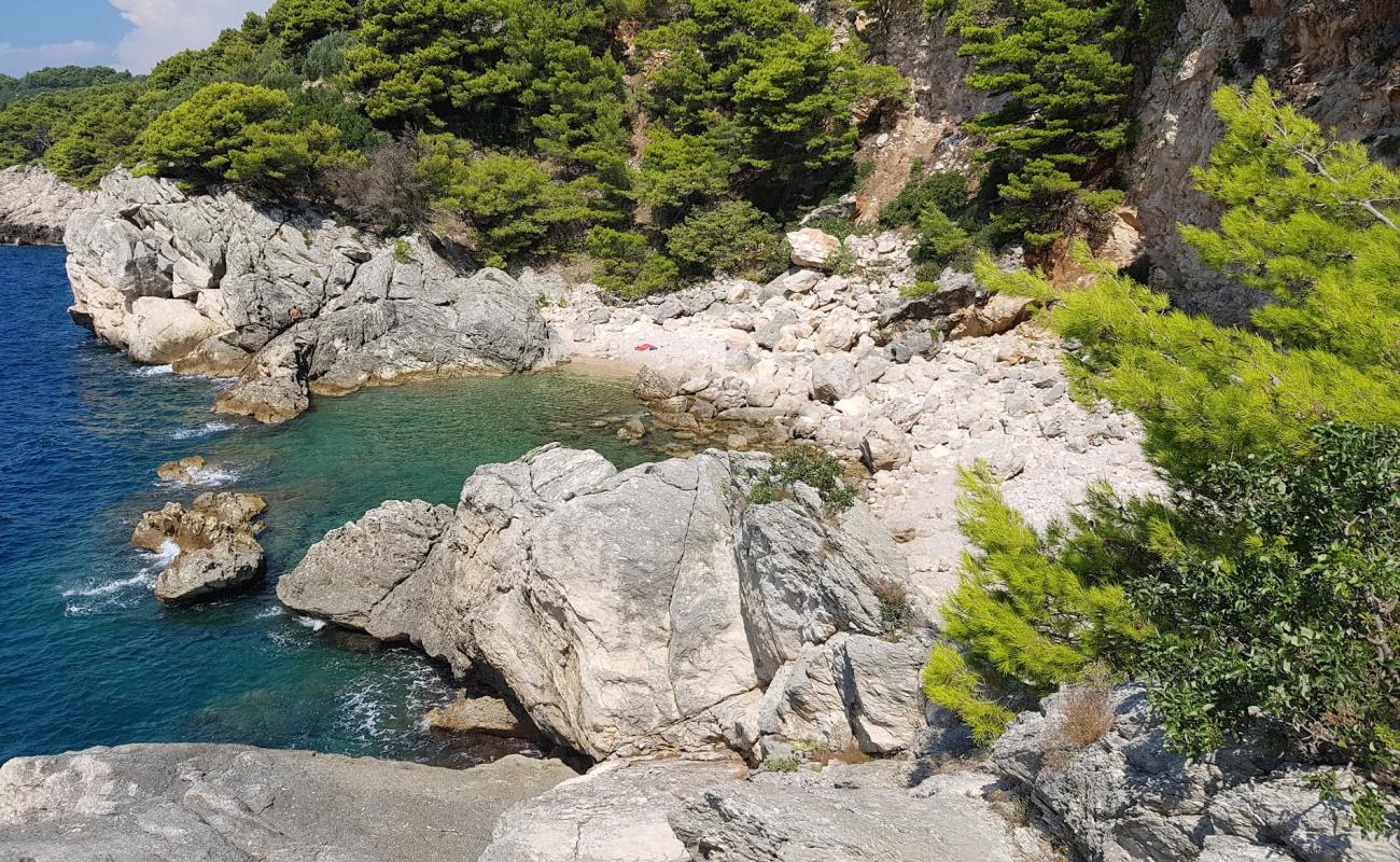 Gof beach'in fotoğrafı taşlı kum yüzey ile