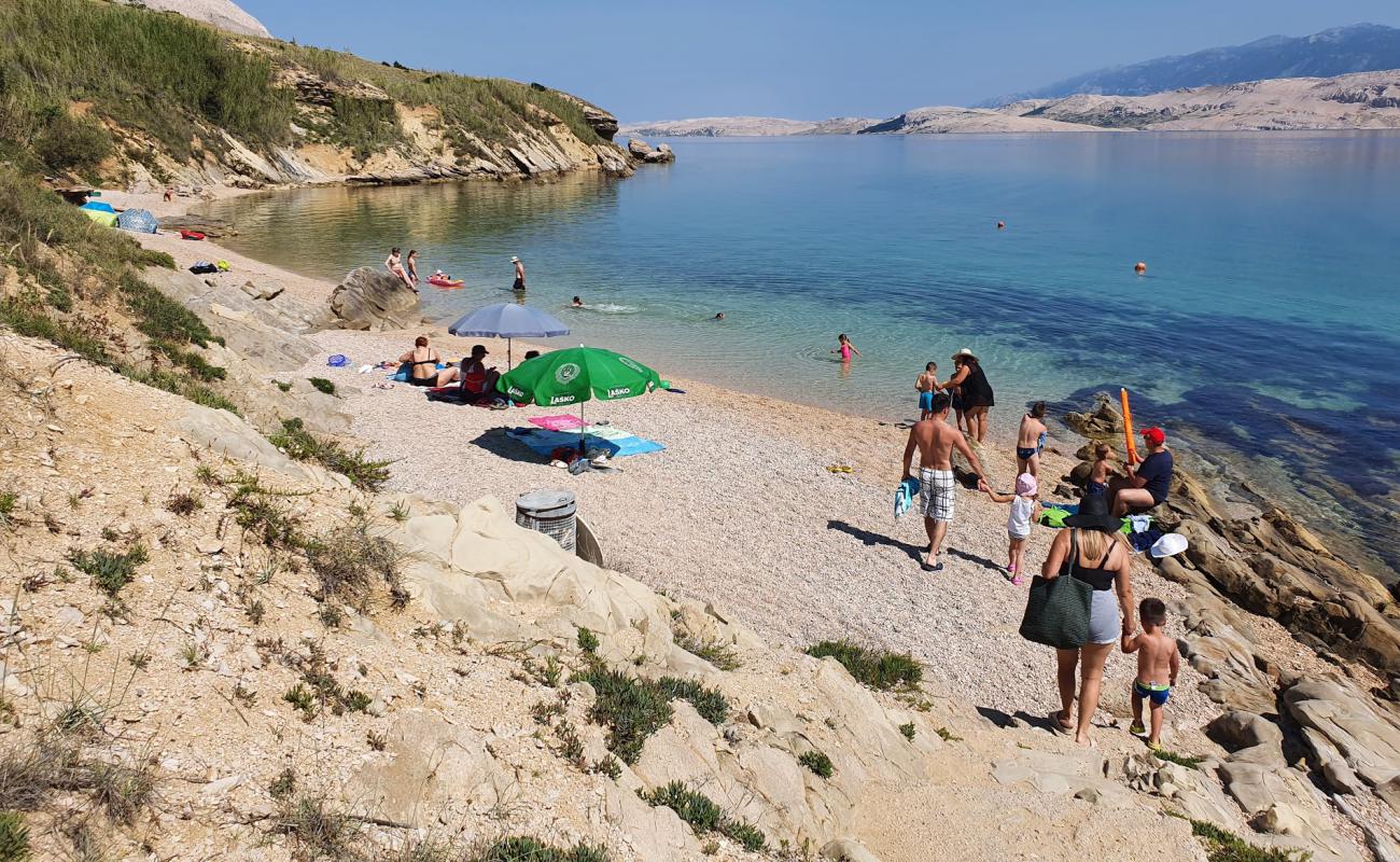 Janjece Vode beach'in fotoğrafı hafif ince çakıl taş yüzey ile