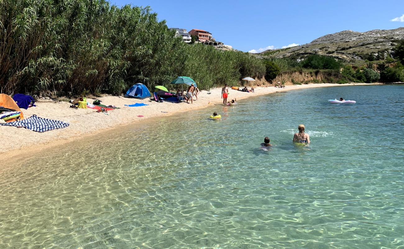 Smokvica beach'in fotoğrafı küçük bej çakıl yüzey ile