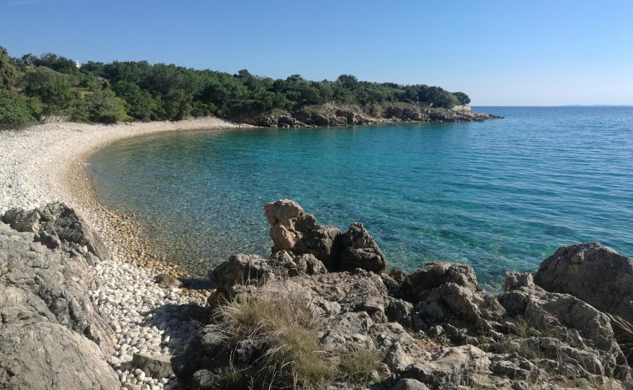 Krcalo beach'in fotoğrafı hafif çakıl yüzey ile