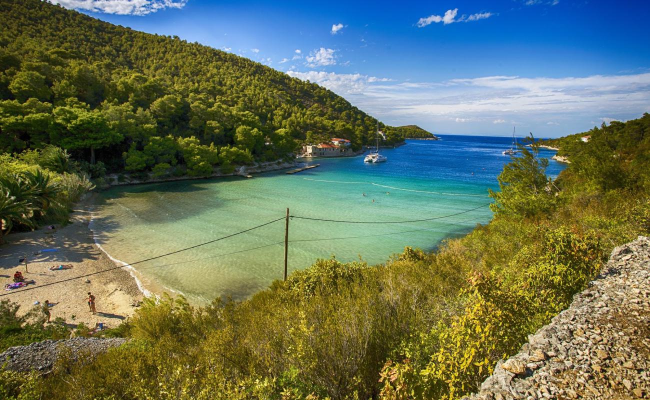 Stoncica beach'in fotoğrafı parlak kum yüzey ile