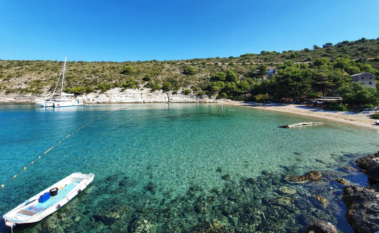 Porat beach'in fotoğrafı kahverengi kum yüzey ile