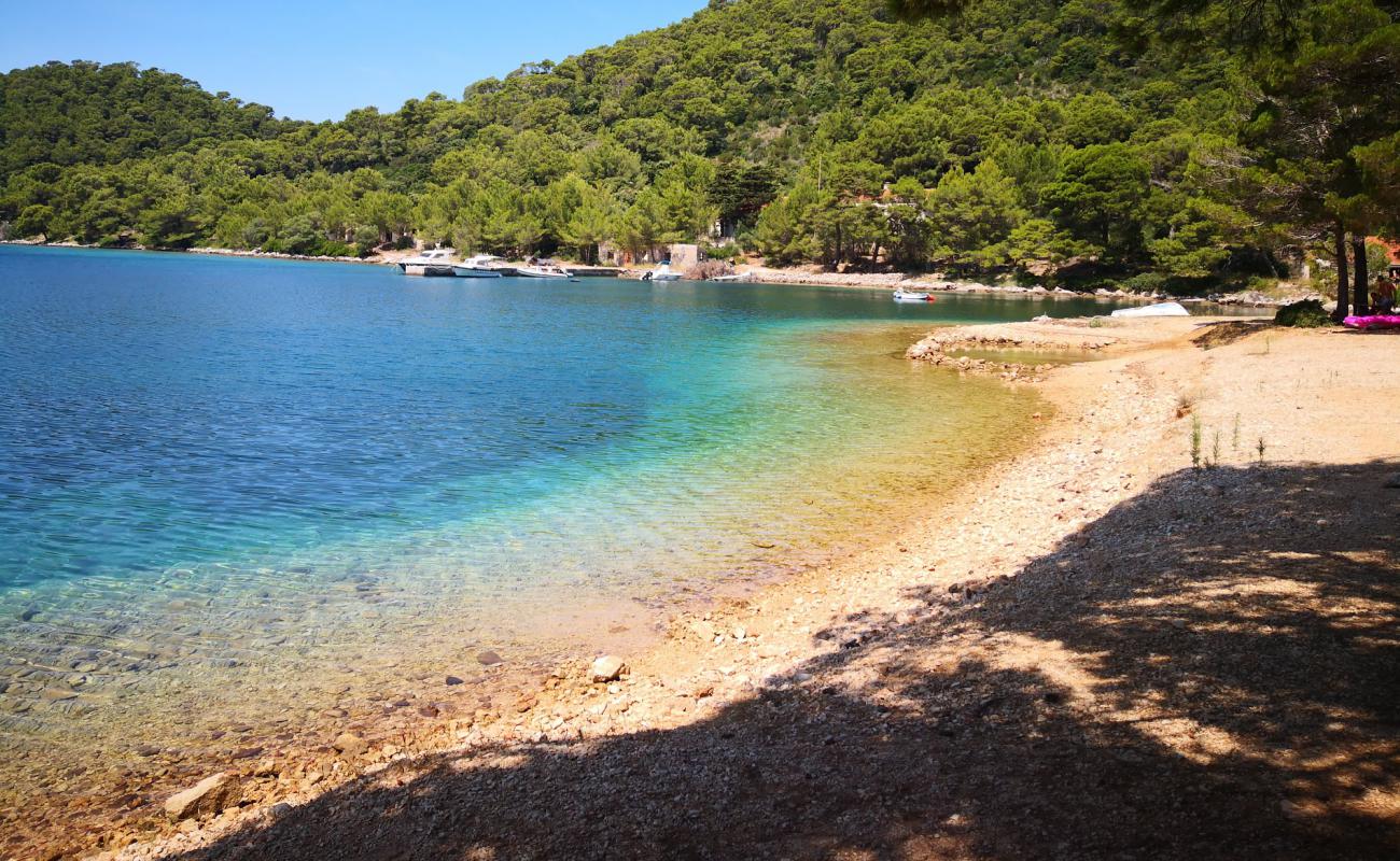 Jurjeva luka beach'in fotoğrafı çakıl ile kum yüzey ile