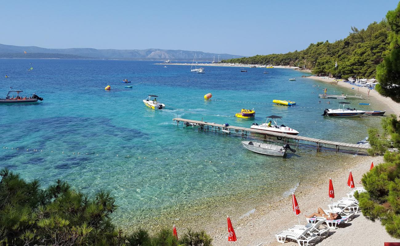 Potocine beach'in fotoğrafı hafif ince çakıl taş yüzey ile