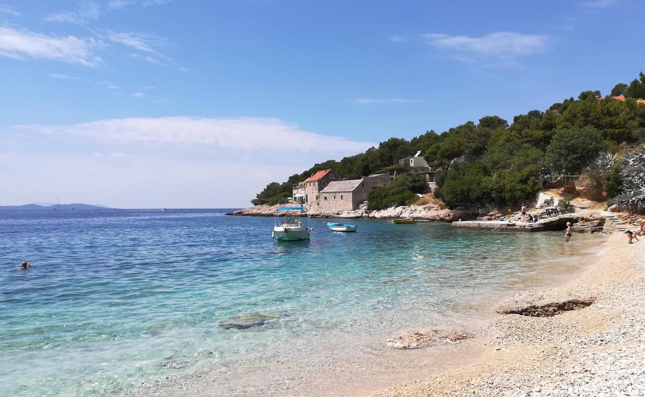 Murvica beach'in fotoğrafı bej çakıl yüzey ile