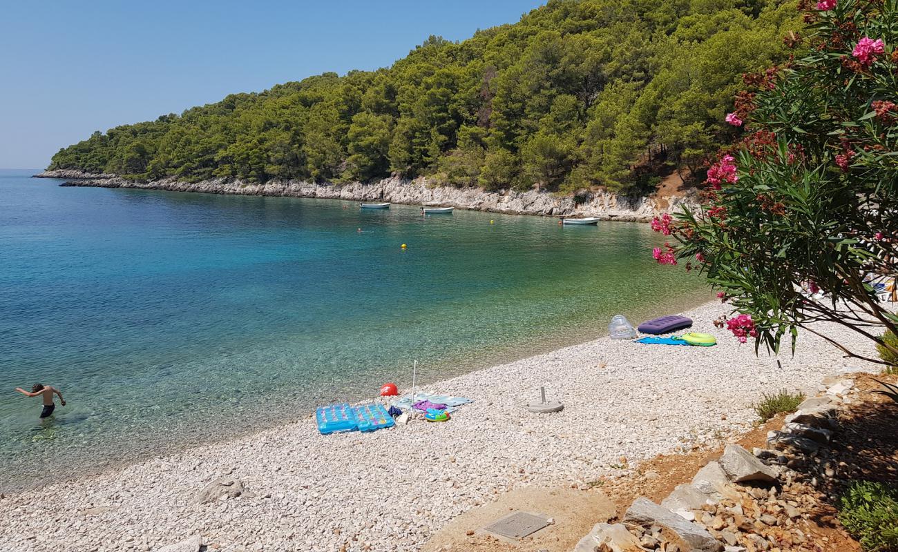 Mateo beach'in fotoğrafı hafif ince çakıl taş yüzey ile