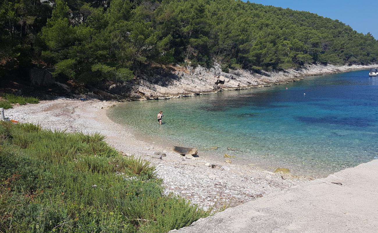 Sviracina beach'in fotoğrafı hafif çakıl yüzey ile