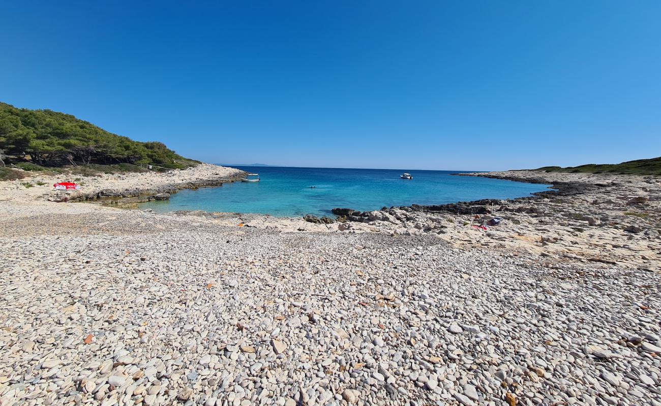 Jerolim Beach'in fotoğrafı taşlar yüzey ile