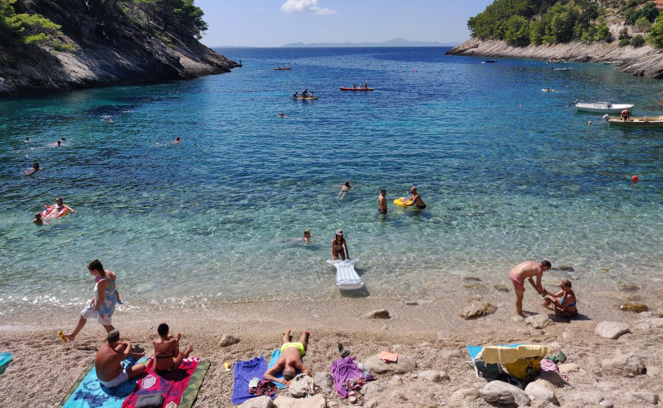 Bacva Beach'in fotoğrafı hafif ince çakıl taş yüzey ile