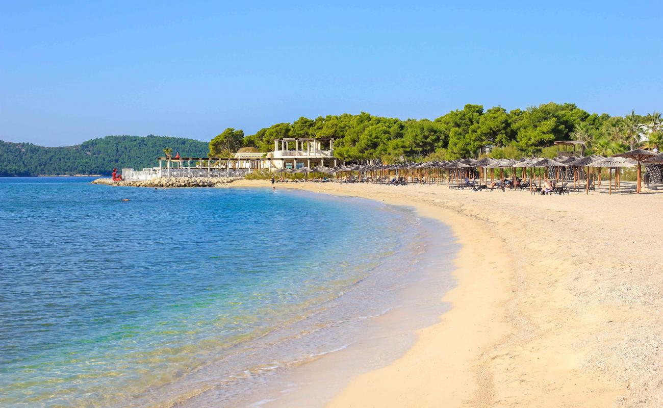 Beach Sibenik'in fotoğrafı hafif ince çakıl taş yüzey ile