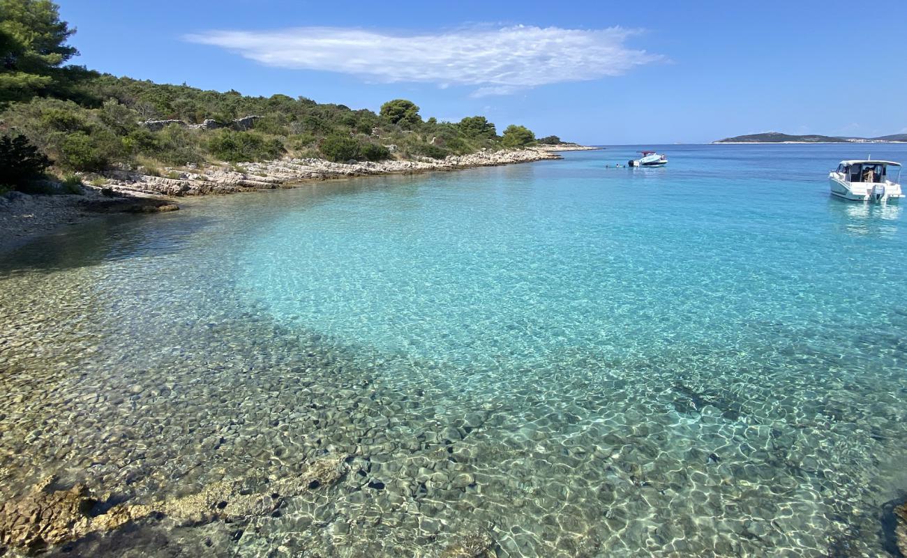 Mala Rina Beach'in fotoğrafı taşlar yüzey ile