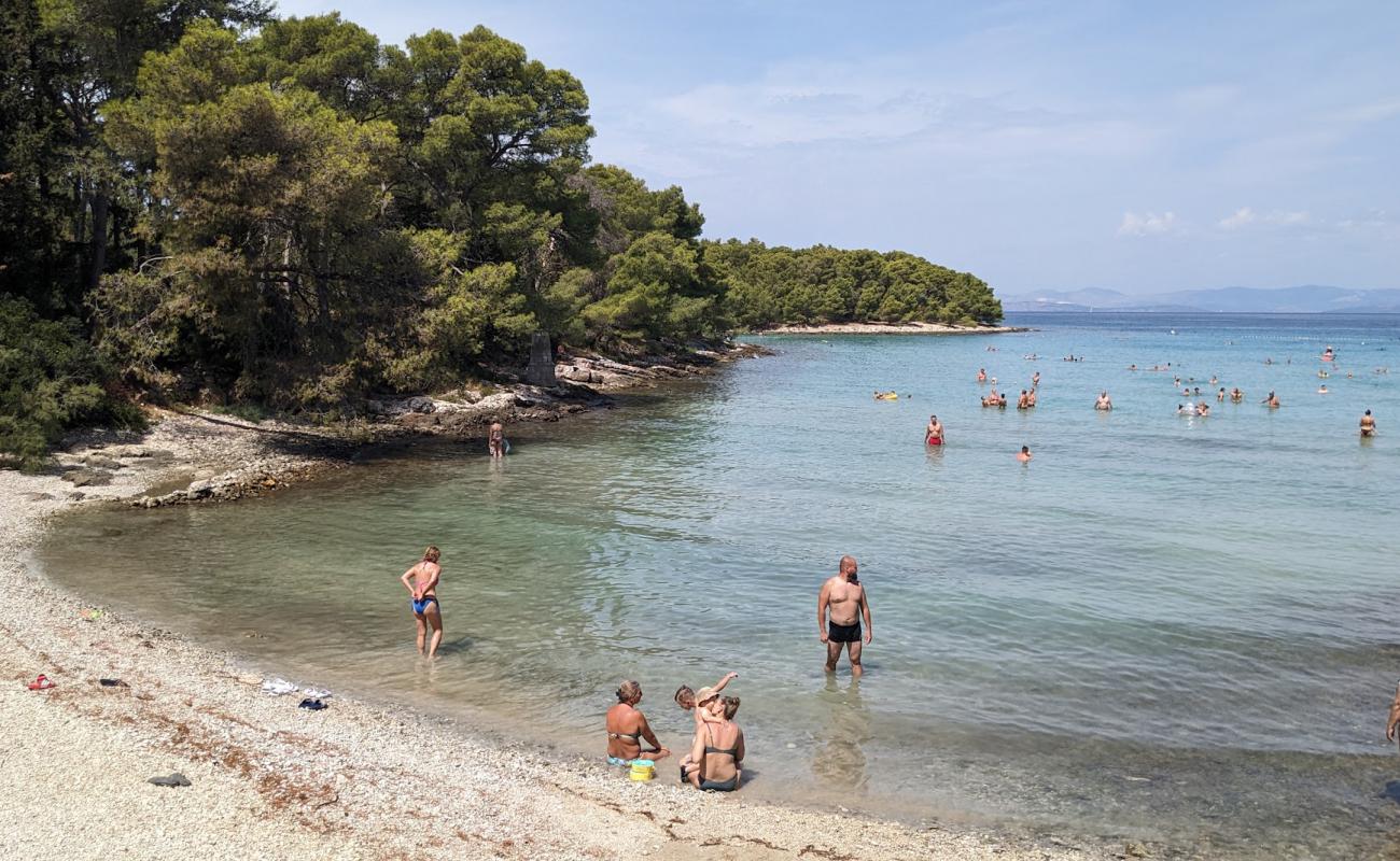 Plaza Mala Luka'in fotoğrafı gri çakıl taşı yüzey ile