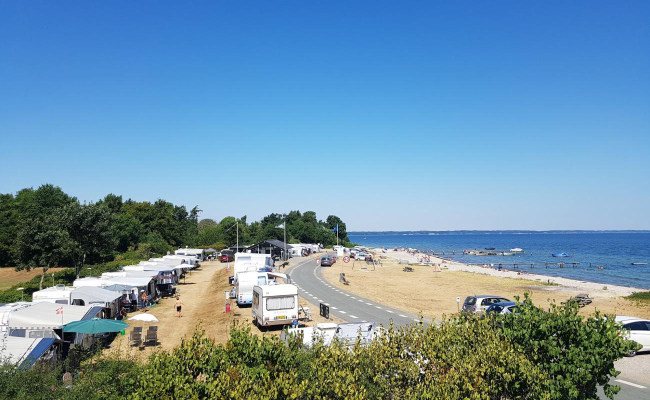Loddenhoj Beach'in fotoğrafı bej kum ve çakıl yüzey ile