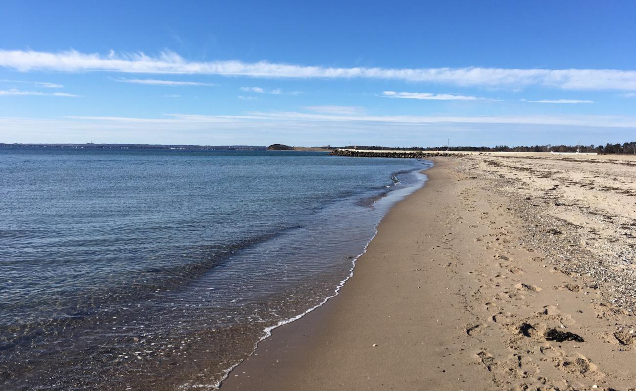 Skodshoved Beach'in fotoğrafı bej kum ve çakıl yüzey ile