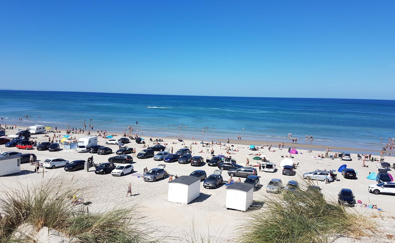 Blokhus Beach'in fotoğrafı parlak ince kum yüzey ile