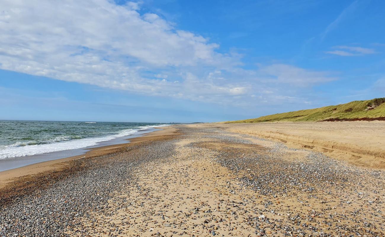 Thorsminde Beach'in fotoğrafı açık bej kum yüzey ile