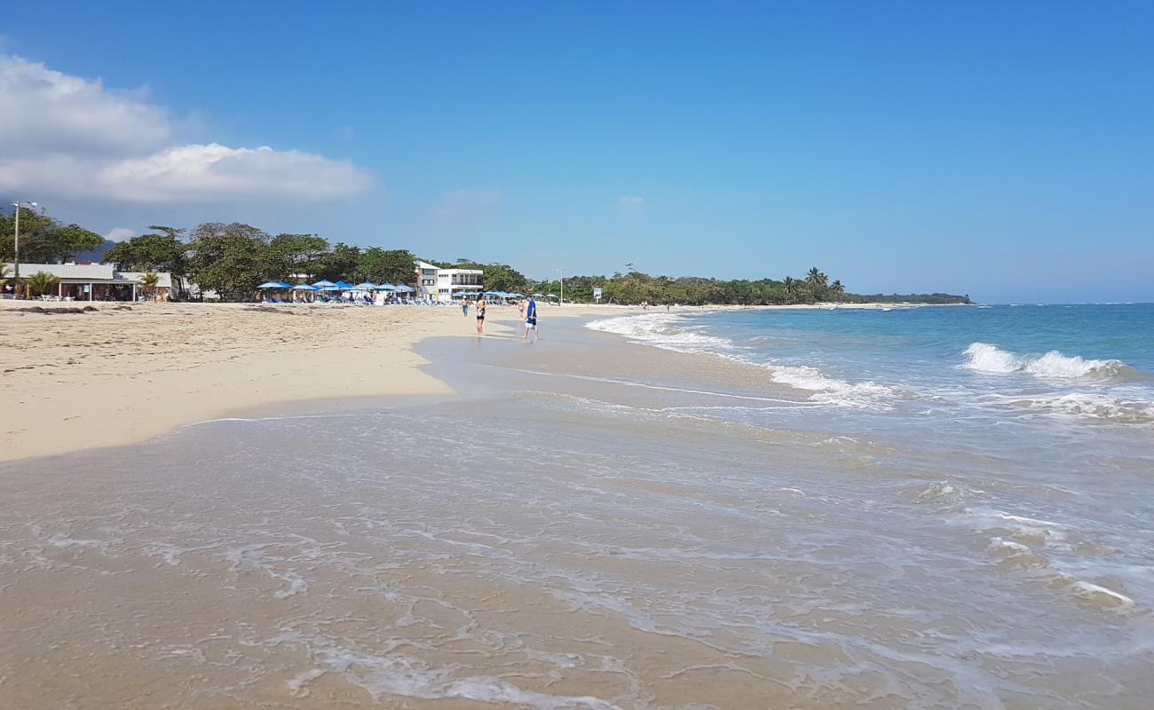 Playa el chaparral'in fotoğrafı parlak ince kum yüzey ile