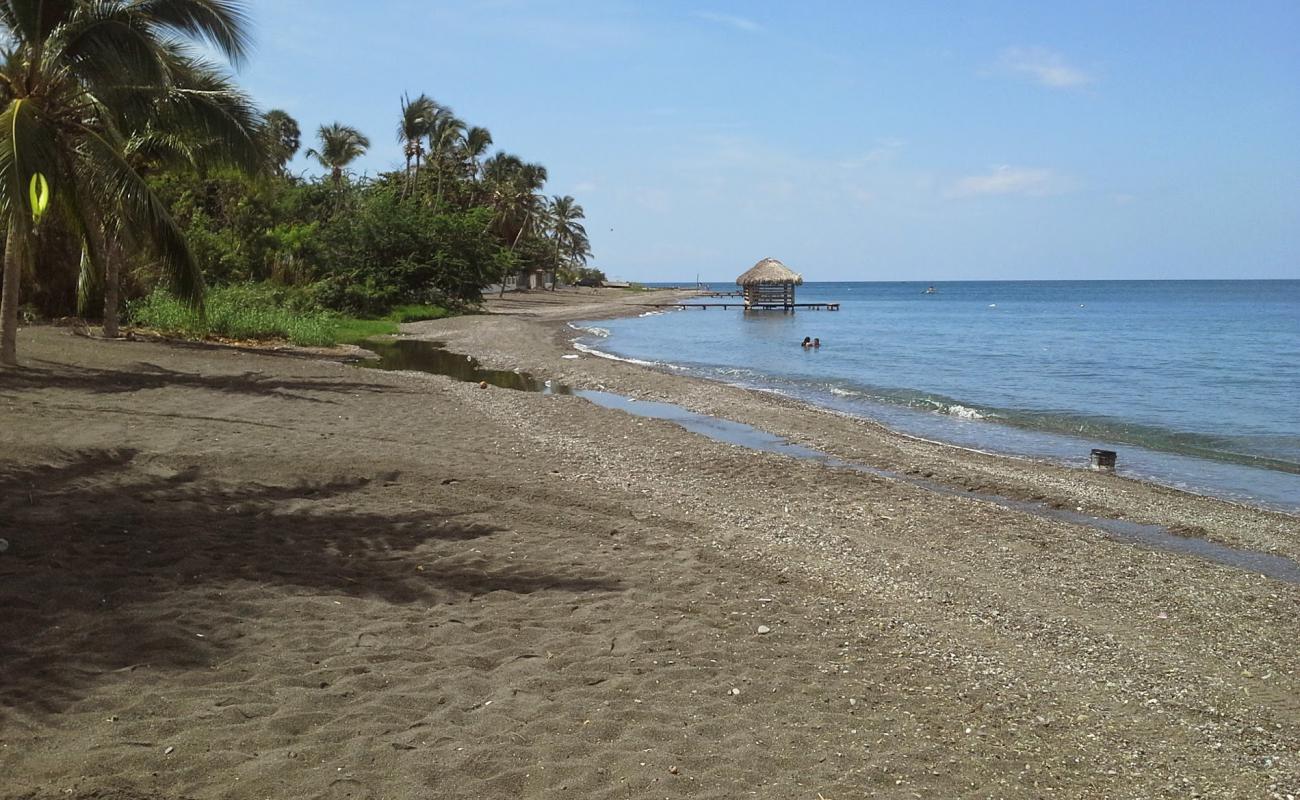 Palmar de Ocoa beach'in fotoğrafı gri kum yüzey ile