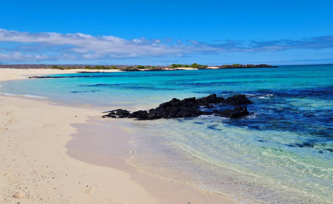 Playa Las Bachas'in fotoğrafı beyaz ince kum yüzey ile