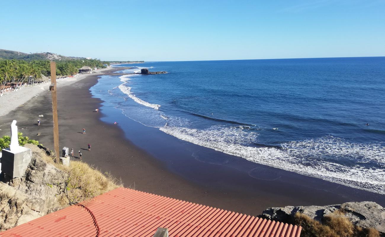 El Sunzal beach'in fotoğrafı gri kum ve çakıl yüzey ile