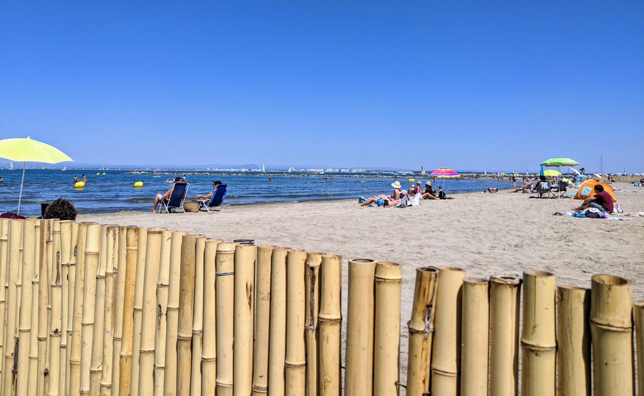 Port Camargue beach'in fotoğrafı parlak ince kum yüzey ile