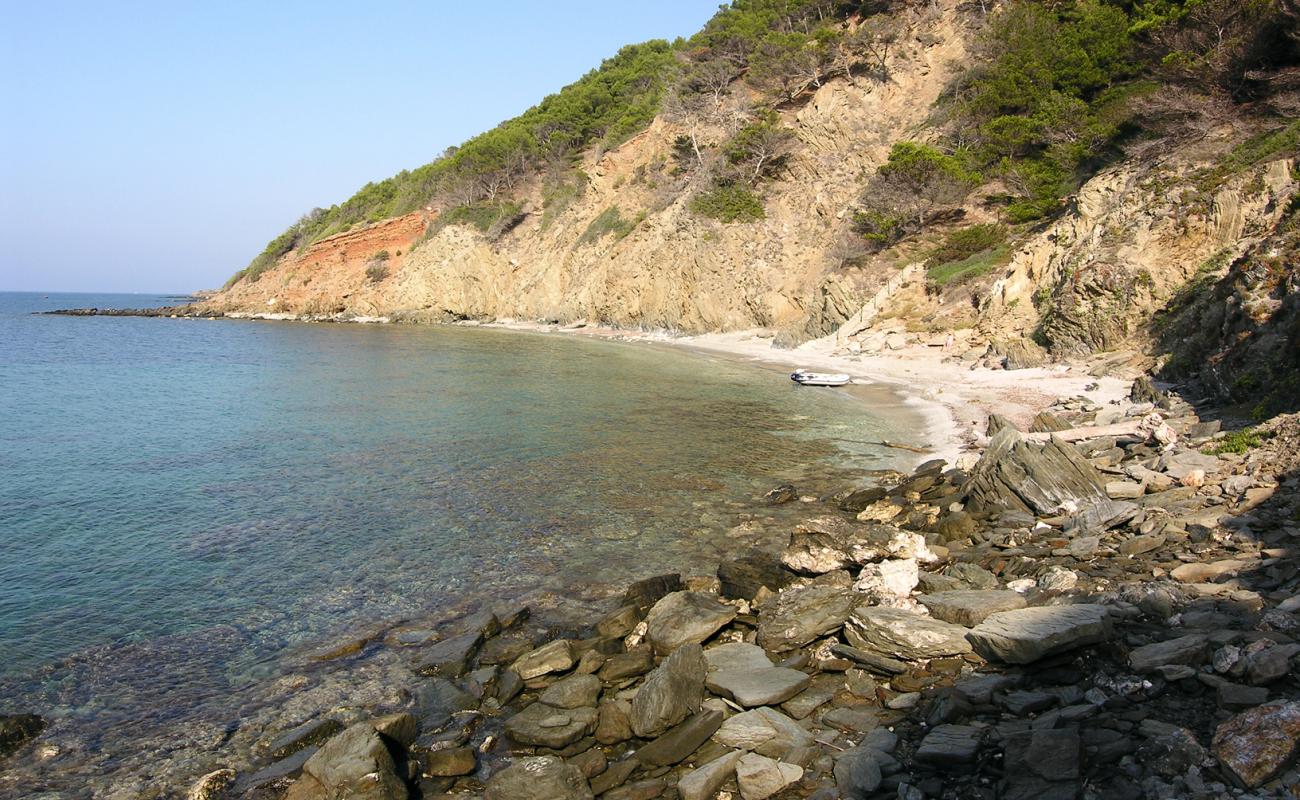 Fouirades beach'in fotoğrafı bej çakıl yüzey ile